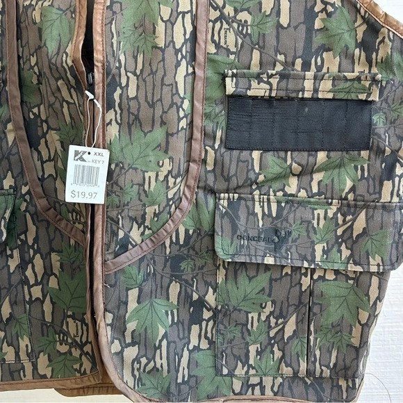Men’s Vintage Deadstock Winchester Conceal Hunting Shooting Camo Vest - Picture 3 of 14